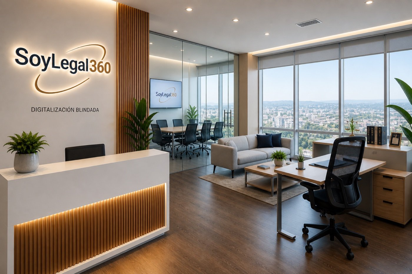 Sala de reuniones SoyLegal360 en Torre Millenium, Sabadell